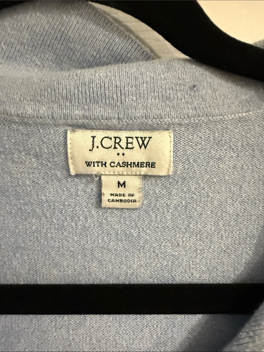 J. Crew Pale Blue V-Neck Polo Sweater - Women